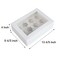 15-Pc White Cupcake Boxes – 12-Count, PVC Window, Inserts, 13.8x9.5x4in